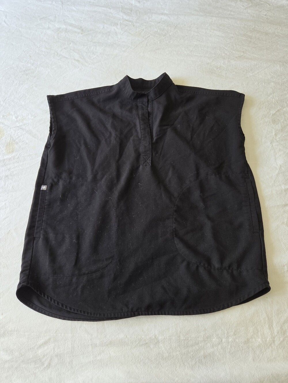 Figs Rafaela Oversized Scrub Top Womens XXS Black Medical Dental Nurse